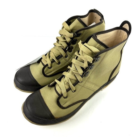 Hodgman Lakestream Boots 10 Mens Lace up Canvas Fishing Bootie Brand New - Picture 2 of 9